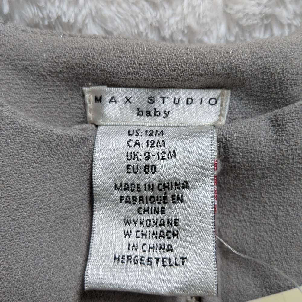Max Studio Baby | Gray Ruffle Top - Picture 3 of 4